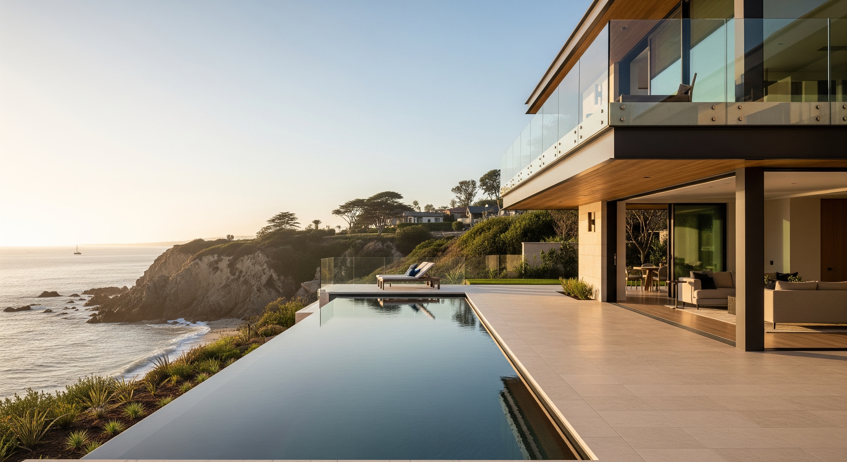 Luxury Home with Infinity Pool Overlooking Ocean Cliff, Real Estate Gem