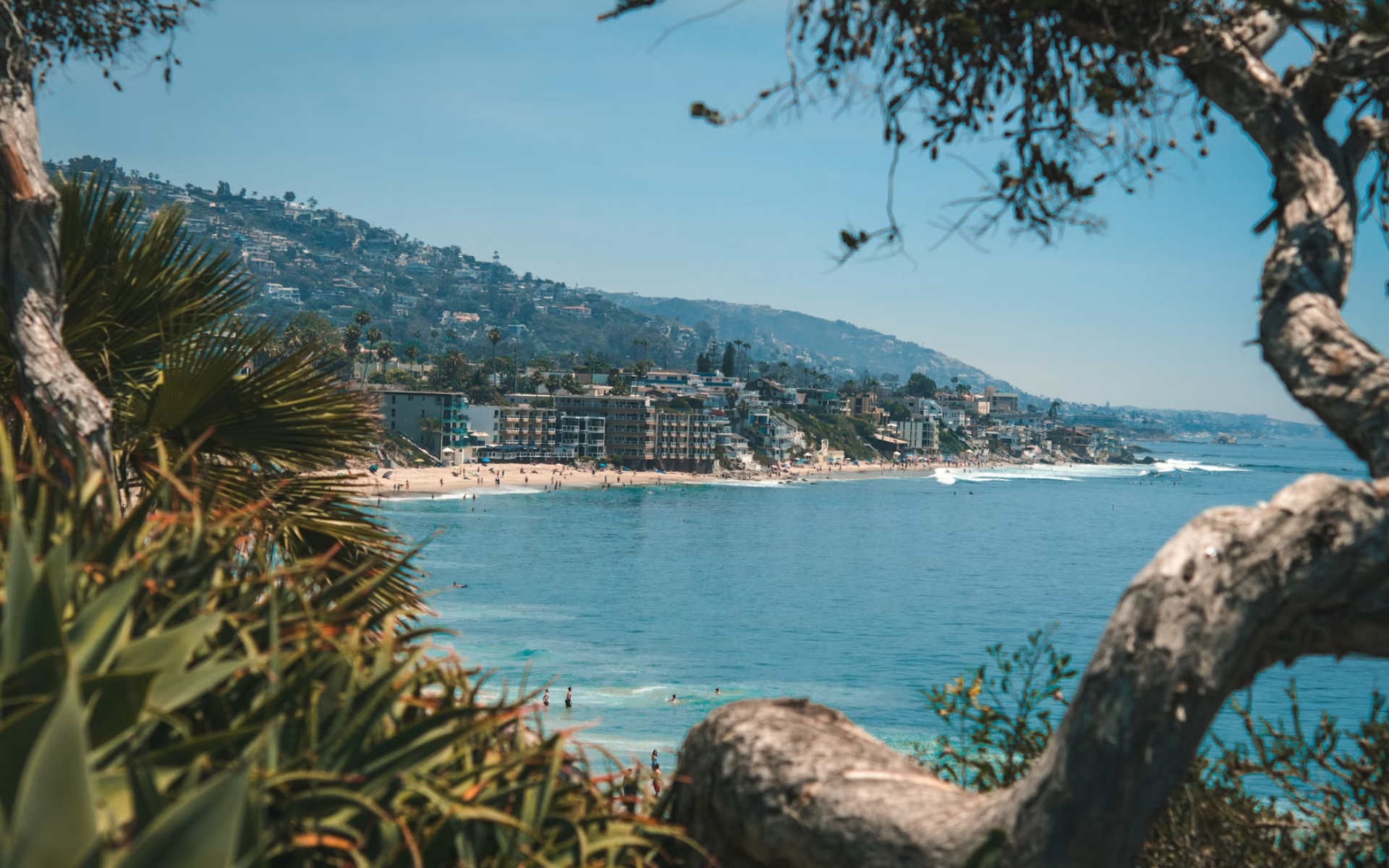 Coastal View of Laguna Beach with Homes for Sale in the Distance